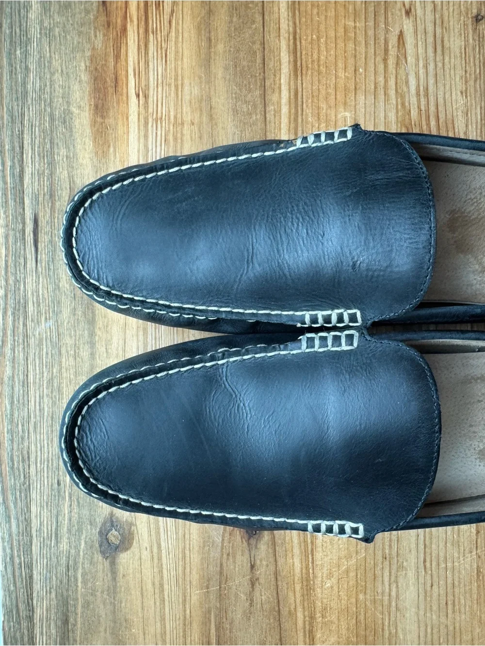 Polo Ralph Lauren Woodley Mens Driving Loafer Shoes Leather Size 15 D Black